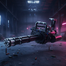 ZESTAW KONSTRUKCYJNY "KARABIN GATLINGA" (SERIA MILITARNA, 486 ELEMENTÓW)