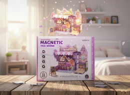 MAGNETYCZNY ZESTAW „BEAUTIFUL FLOWER SHOP” – 71 ELEMENTÓW