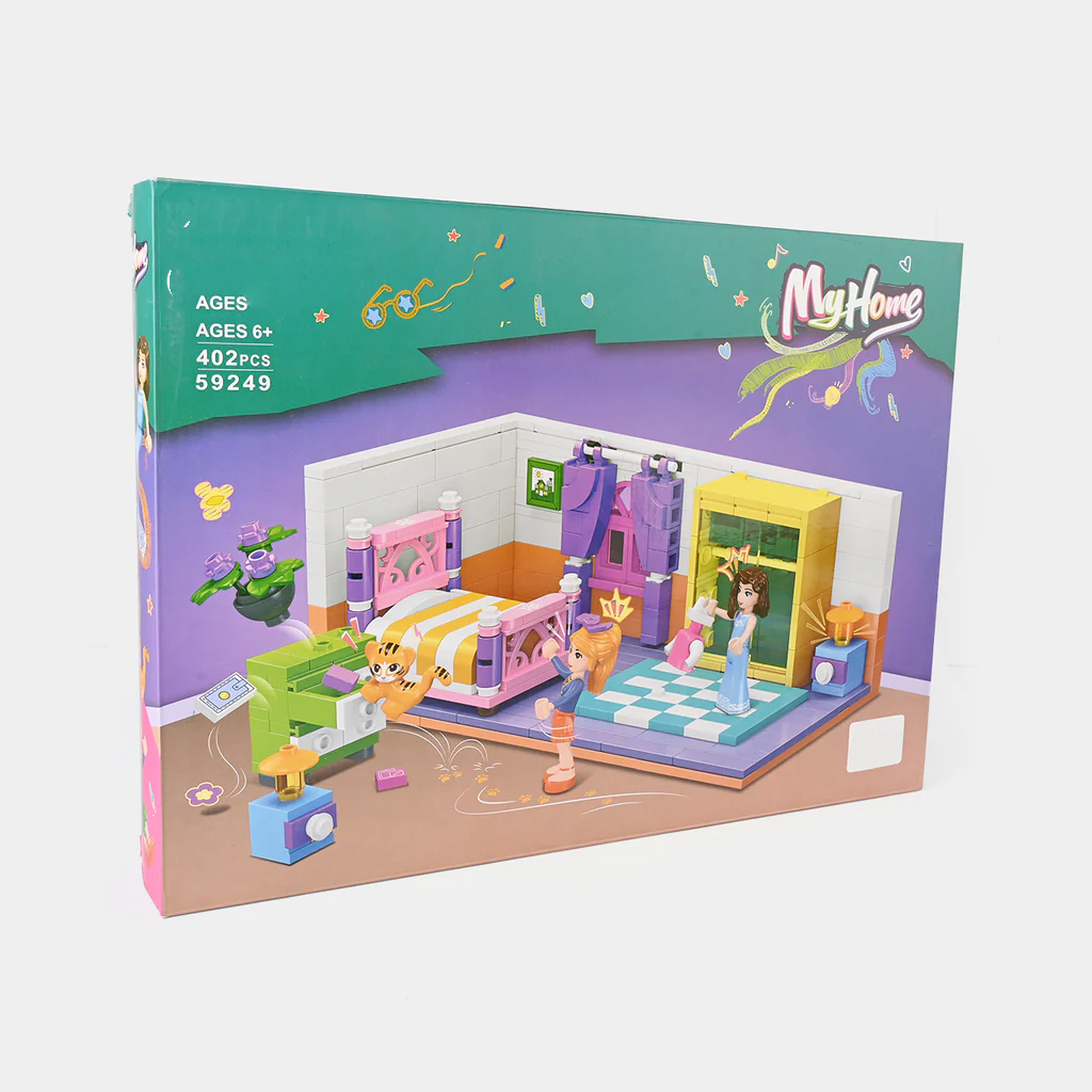 KLOCKI MY HOME SYPIALNIA 402 EL., ZESTAW DO ZŁOŻENIA BEDROOM PREZENT