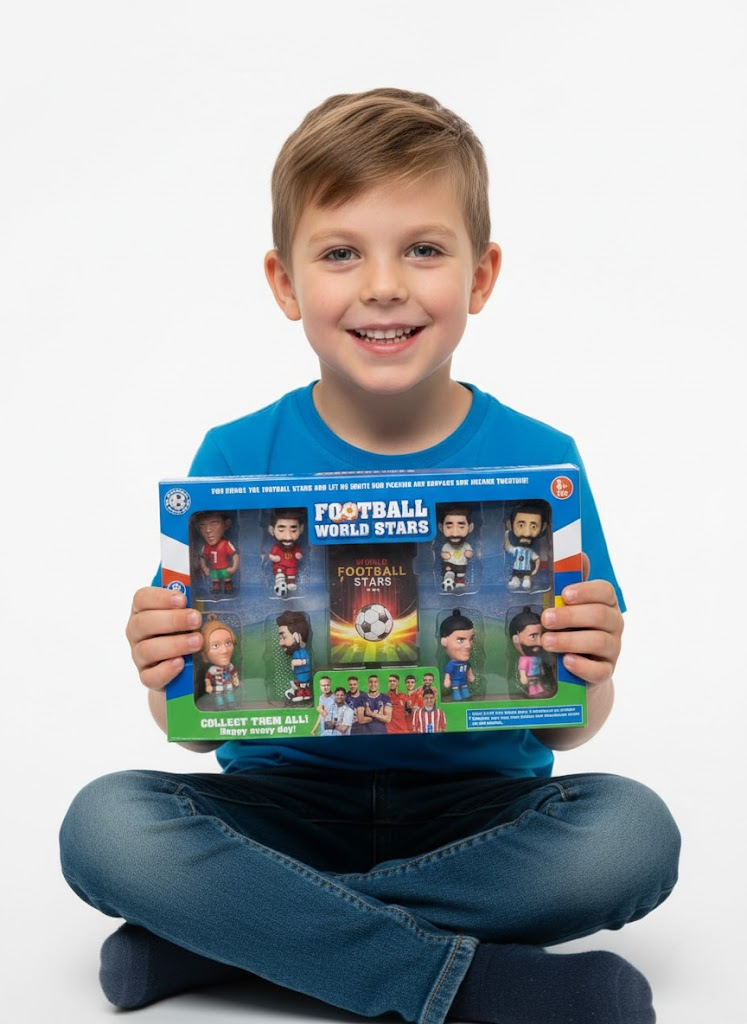 MEGAPAKA GWIAZD FUTBOLU! KOLEKCJONERSKI ZESTAW FIGUREK PIŁKARSKI