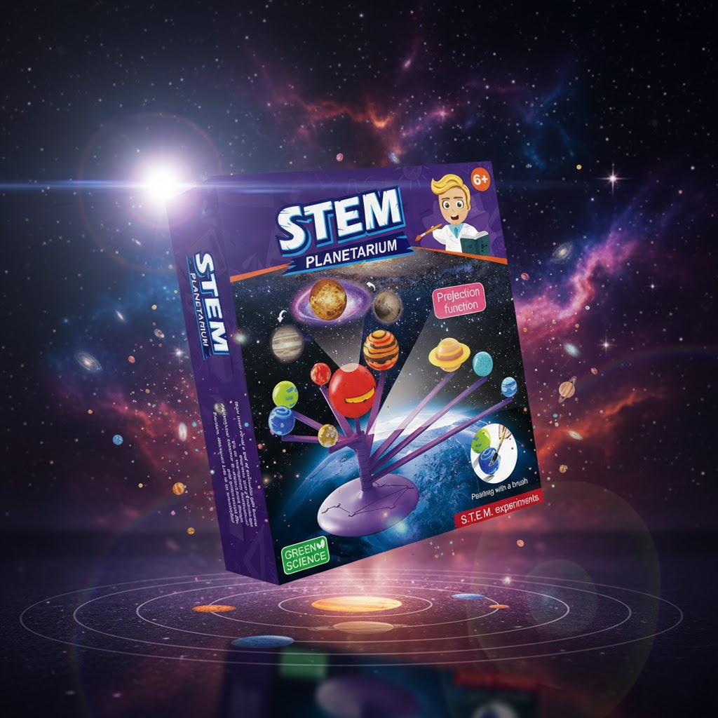 ZESTAW PLANETARIUM STEM Z PROJEKTOREM - ASTRONOMIA W TWOIM POKOJU!