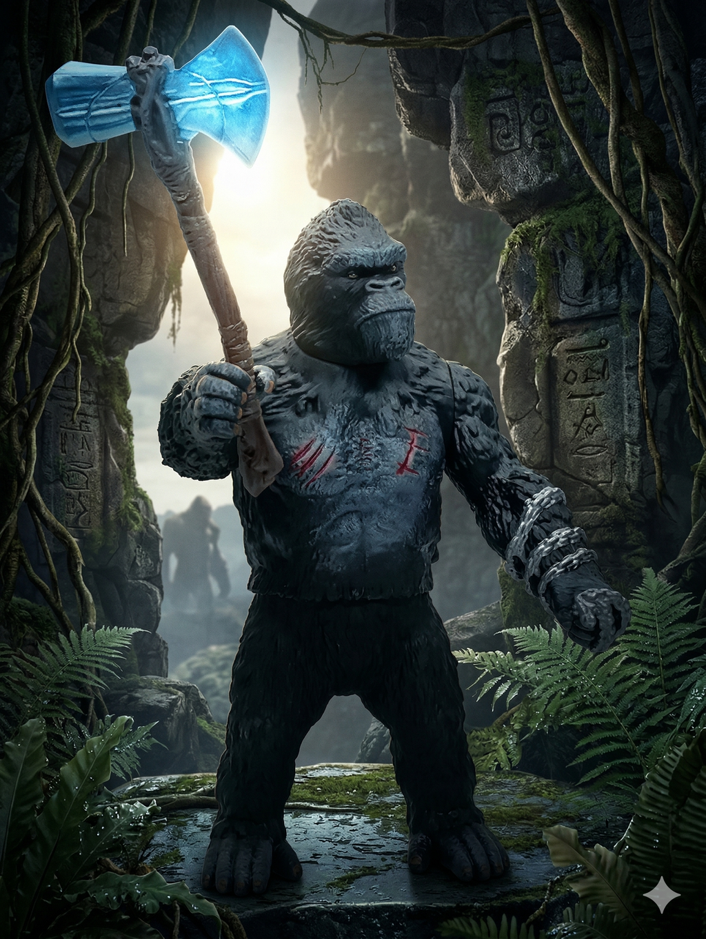 FIGURKA KING KONG 31 CM RUCHOMA SKULL ISLAND PREZENT DLA DZIECKA ZABAWKA