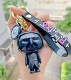 BRELOK SQUID GAME STRAŻNIK (KÓŁKO/KWADRAT/TRÓJKĄT) FIGURKA 3D 6.5 cm