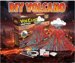ZESTAW DO EKSPERYMENTÓW DIY "ERUPCJA WULKANU" — STWÓRZ SWÓJ KRATER I WYBUCH!