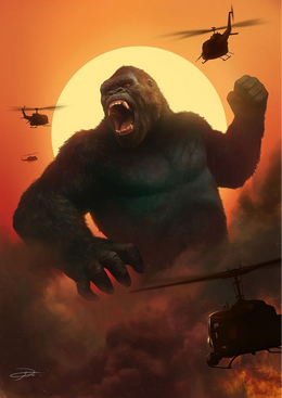 FIGURKA KING KONG 31 CM RUCHOMA SKULL ISLAND PREZENT DLA DZIECKA ZABAWKA