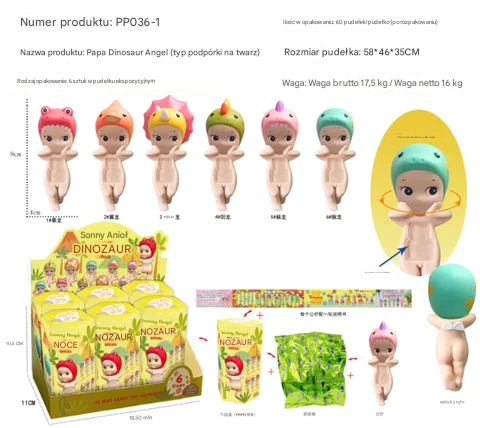 SONNY ANGEL DINO BABY BLIND BOX KOLEKCJONERSKA FIGURYNKA LALECZKA HIPPERS