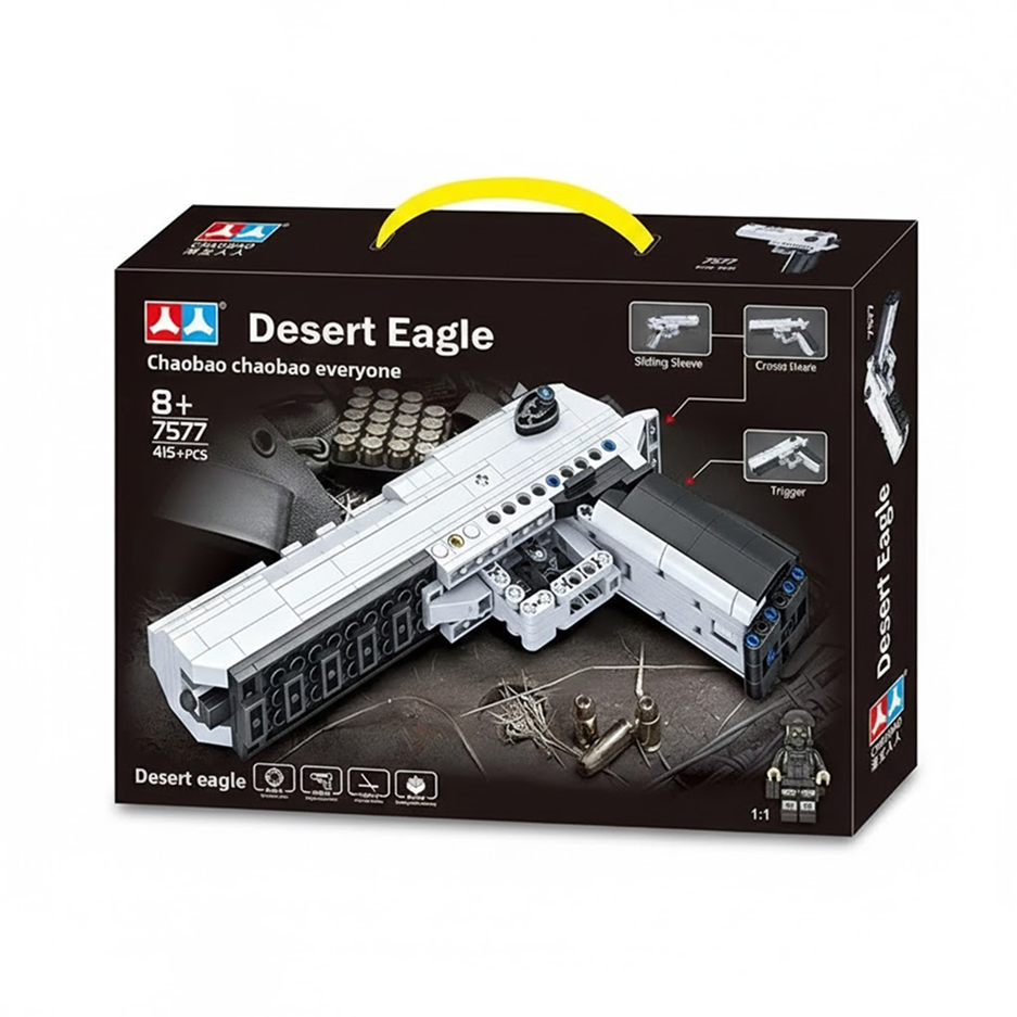 PISTOLET DESERT EAGLE Z KLOCKÓW (415+ CZĘŚCI)