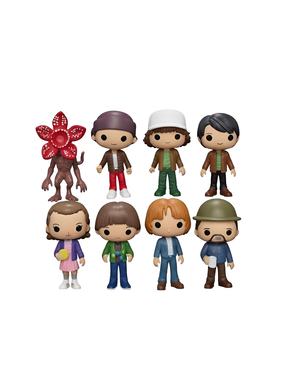 ZESTAW FIGUREK STRANGER THINGS 8 POSTACI KOLEKCJONERSKICH PREZENT
