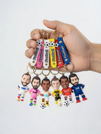 ZESTAW MINI FIGUREK PIŁKARZY 6CM FOOTBALL STARS + BRELOK GRATIS PREZENT