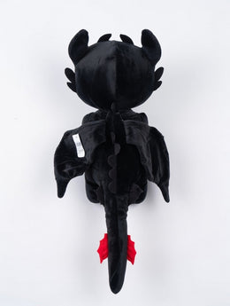 DUŻA MASKOTKA SMOK BEZZĘBNY 60 CM Z OGONEM PLUSZOWY DRAGON PREZENT