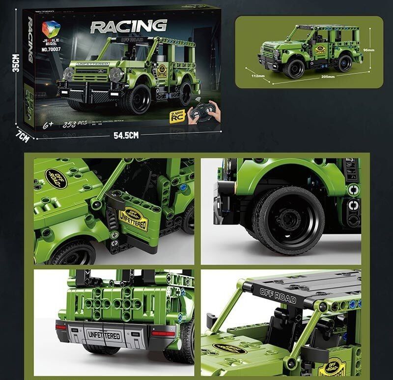 KLOCKI AUTO TERENOWE ZDALNIE STEROWANE RACING 353 EL. ZABAWKI DLA DZIECI