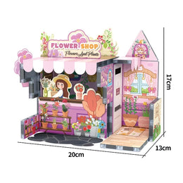 MAGNETYCZNY ZESTAW „BEAUTIFUL FLOWER SHOP” – 71 ELEMENTÓW