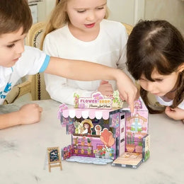 MAGNETYCZNY ZESTAW „BEAUTIFUL FLOWER SHOP” – 71 ELEMENTÓW