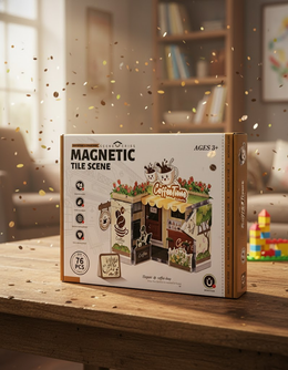 MAGNETYCZNY ZESTAW „COFFEE TIME” – STWÓRZ SWOJĄ PRZYTULNĄ KAWIARENKĘ!