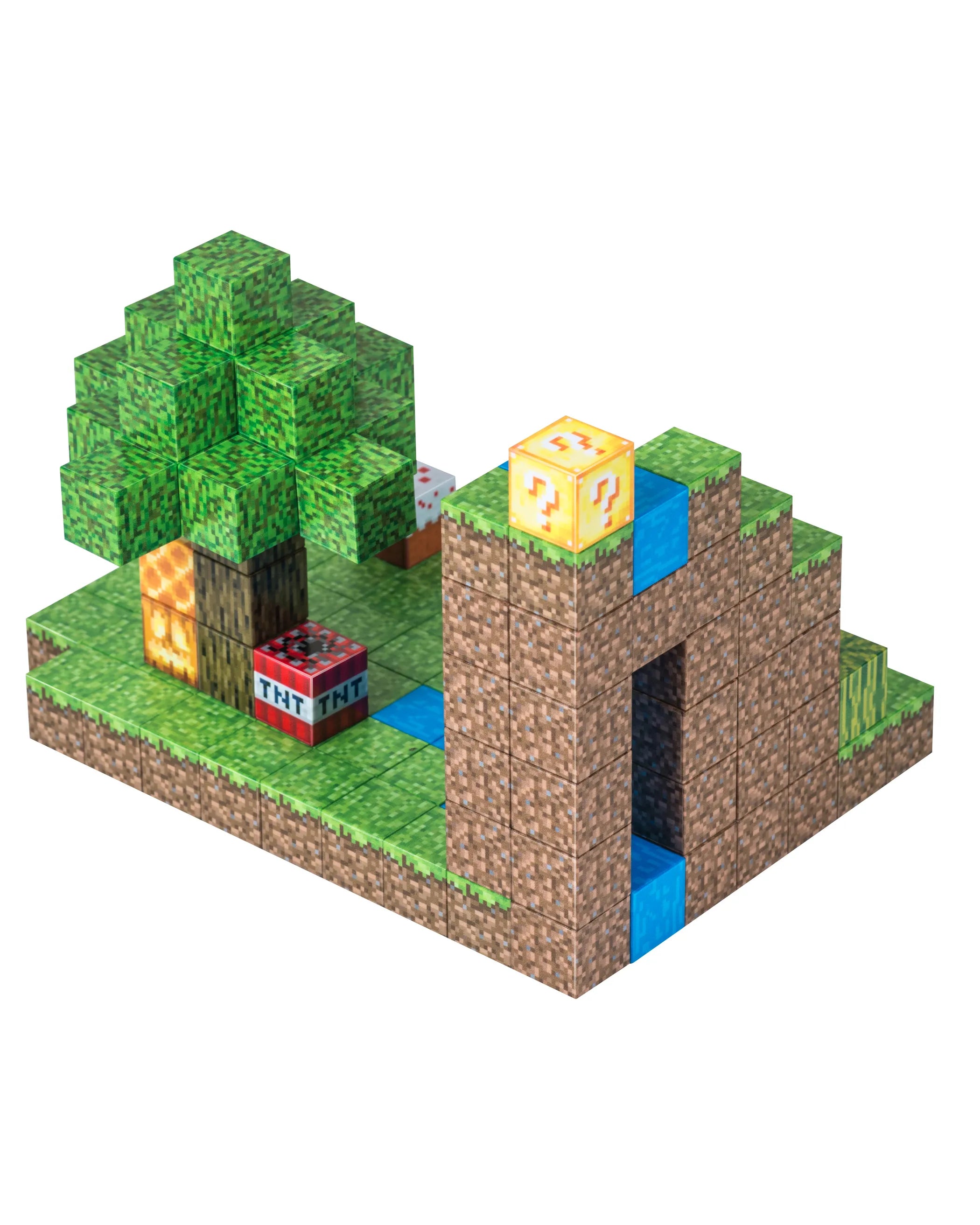 KLOCKI MAGNETYCZNE MINECRAFT WODOSPAD 132 EL. KONSTRUKTOR DLA DZIECKA