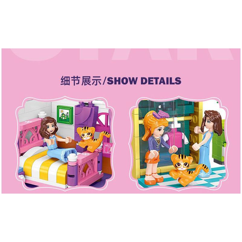 KLOCKI MY HOME SYPIALNIA 402 EL., ZESTAW DO ZŁOŻENIA BEDROOM PREZENT