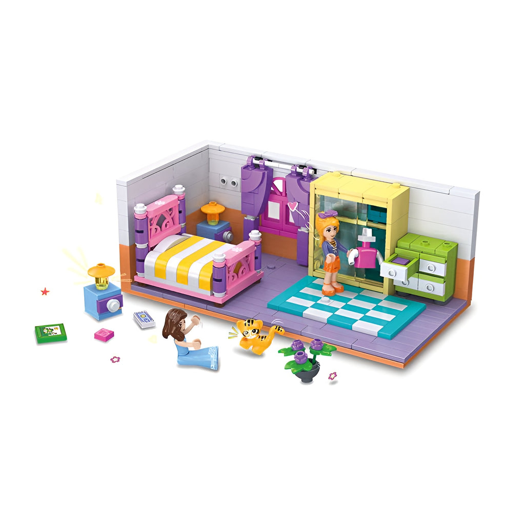 KLOCKI MY HOME SYPIALNIA 402 EL., ZESTAW DO ZŁOŻENIA BEDROOM PREZENT