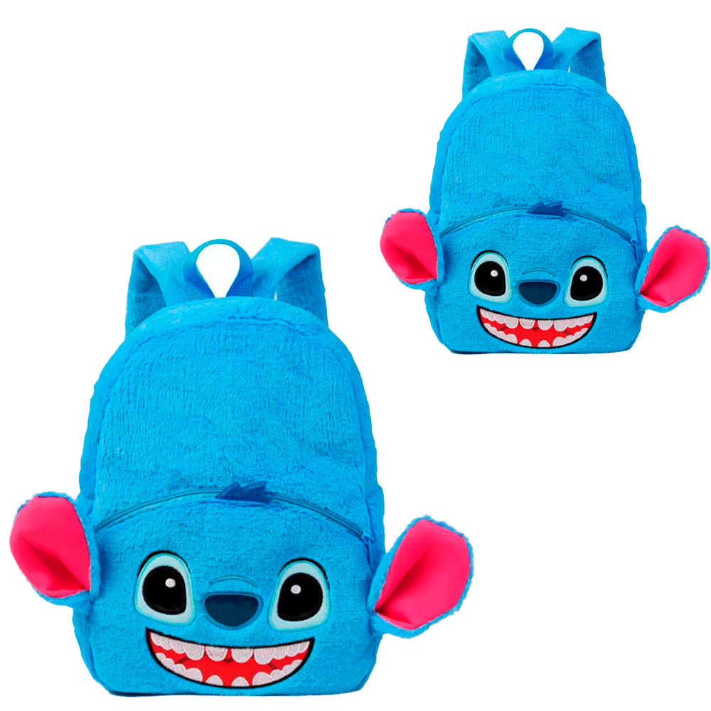 PLECAK DLA PRZEDSZKOLAKA SZKOLNY PLUSZOWY DZIECIĘCY STITCH STICH LILO NIEBIESKI 40*30 CM