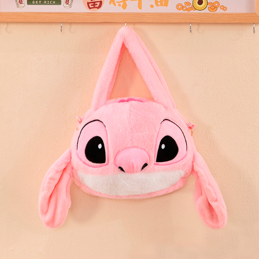 TOREBKA LILO I STICH PLUSZOWA TORBA MASKOTKA MIS PLUSZAK RÓŻOWY STICZ NA PREZENT 40*40 CM