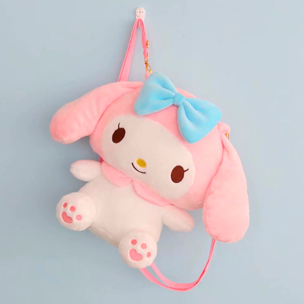 PLECAK TOREBKA PLUSZAK MY MELODI HELLO KITTY MASKOTKA PLUSZOWA DUŻA RÓŻOWY 40*30 CM