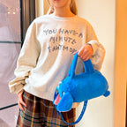 PLUSZOWA TOREBKA DLA DZIECI STICH KAPIBARA Z PSZCZÓŁKĄ TORBA MIĘKKA PRZYTULANKA 30*25 CM