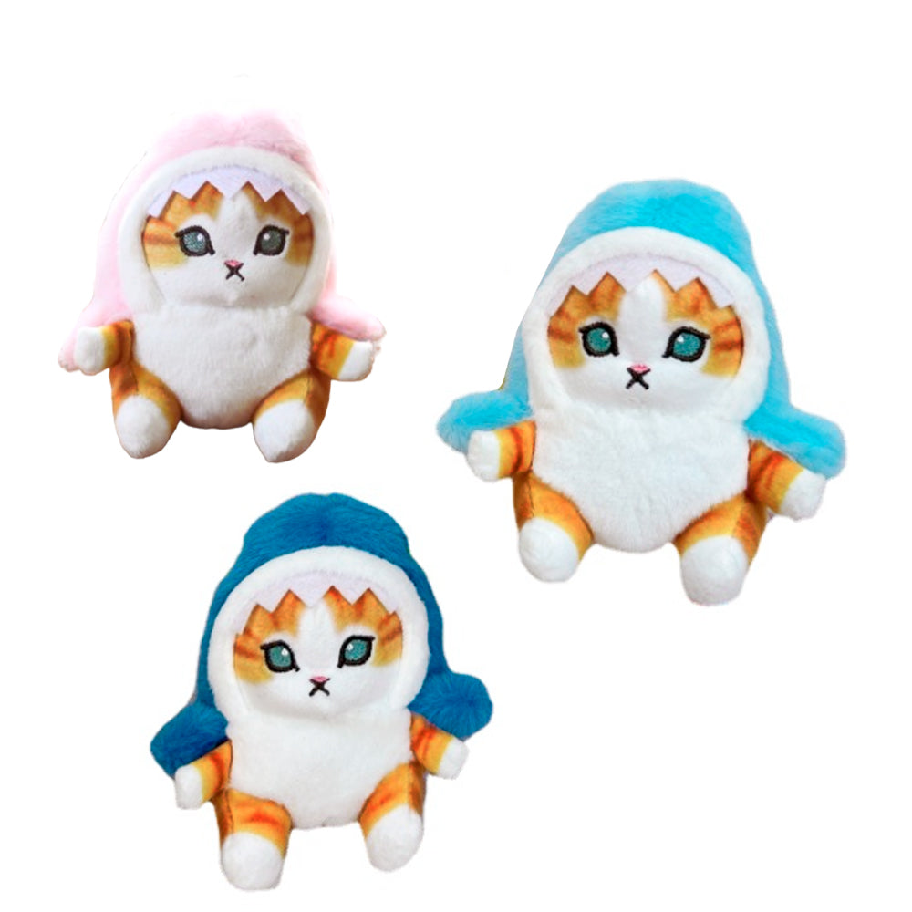 MASKOTKA PLUSZAK BRELOK BRELOCZEK ZAWIESZKA KOT REKIN MOFUSAND 20 CM KAWAI