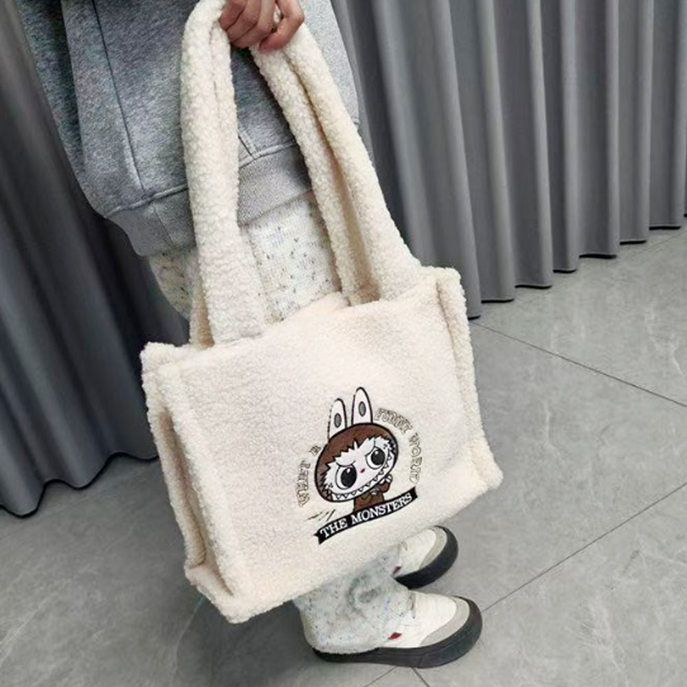 PLUSZOWA TORBA LABUBU MASKOTKA DLA DZIECI PLUSZOWA TORBA NA RAMIĘ 50*35 см