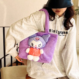 PLUSZOWA TORBA MY MELODI KUROMI MASKOTKA DLA DZIECI PLUSZOWA TORBA NA RAMIĘ 50*30 см