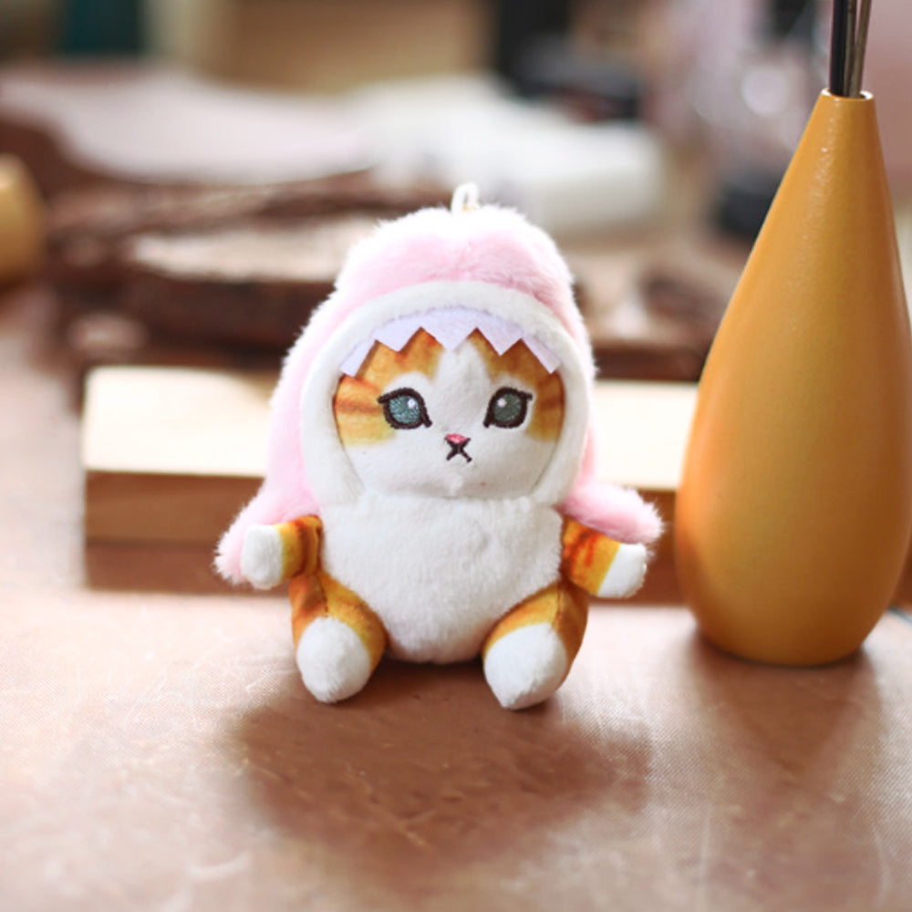 MASKOTKA PLUSZAK BRELOK BRELOCZEK ZAWIESZKA KOT REKIN MOFUSAND 20 CM KAWAI