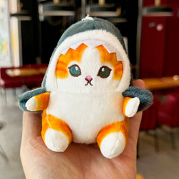 MASKOTKA PLUSZAK BRELOK BRELOCZEK ZAWIESZKA KOT REKIN MOFUSAND 20 CM KAWAI