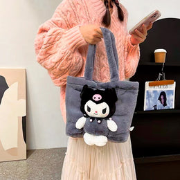 KUROMI Sanrio CINNAMOROLL PLUSZOWA TORBA TOREBKA DLA DZIECI MASTKOTKA 50*30 см