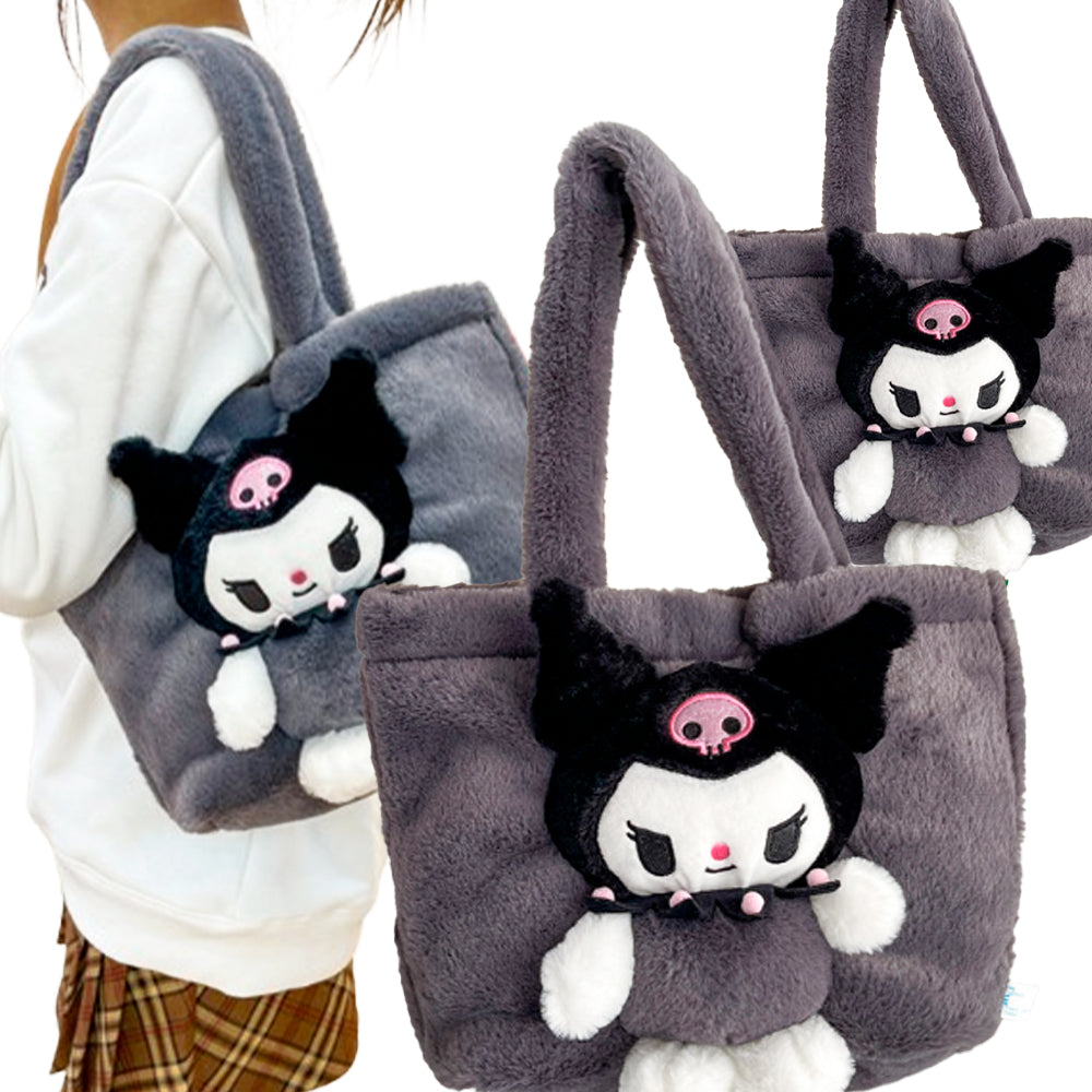 KUROMI Sanrio CINNAMOROLL PLUSZOWA TORBA TOREBKA DLA DZIECI MASTKOTKA 50*30 см