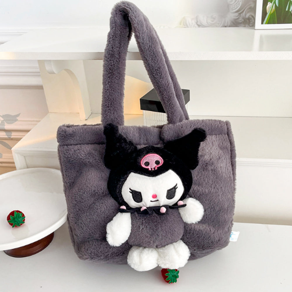 KUROMI Sanrio CINNAMOROLL PLUSZOWA TORBA TOREBKA DLA DZIECI MASTKOTKA 50*30 см