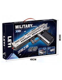 PISTOLET KONSTRUKCYJNY DLA DZIECI MILITARY SERIES 50AE 408 EL. KLOCKI