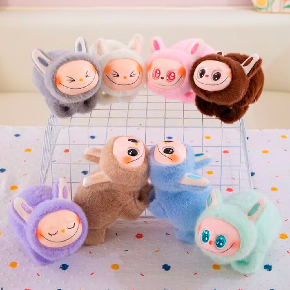 LABUBU MUZYCZNA MASKOTKA LABUBU ZABAWKA LED BRANSOLETKA OPASKA NA RĘKĘ 2W1 17 CM