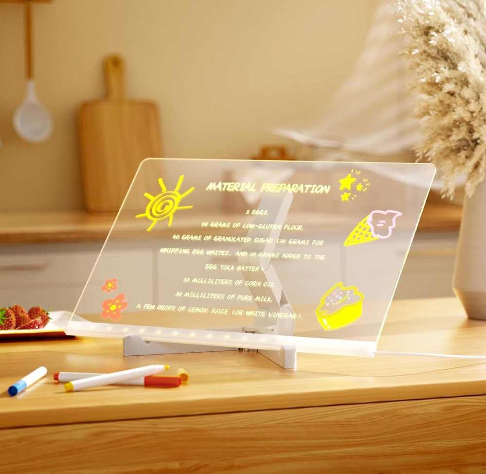 TABLICA 3D PODŚWIETLANA DO RYSOWANIA LED USB + MAZAKI DLA DZIECKA 20x30 CM