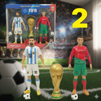 ZESTAW FIGUREK PIŁKARSKICH FIFA 15 CM + PUCHAR MISTRZÓW 4 OPCJE PREZENT