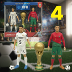 ZESTAW FIGUREK PIŁKARSKICH FIFA 15 CM + PUCHAR MISTRZÓW 4 OPCJE PREZENT