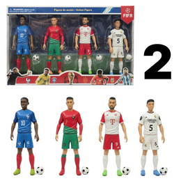 KOLEKCJONERSKI ZESTAW FIGUREK PIŁKARSKICH PIŁKARZE 10 CM (2 WARIANTY)