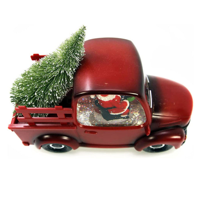 ŚWIĄTECZNY SAMOCHÓD LED ZE ŚNIEŻNĄ ZAMIECIĄ I MUZYKĄ