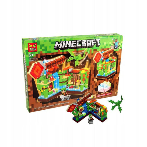 KLOCKI MINECRAFT MY WORLD FORTECA 345 ZESTAW IDEALNY PREZENT DLA DZIECKA ATAK NA BAZĘ