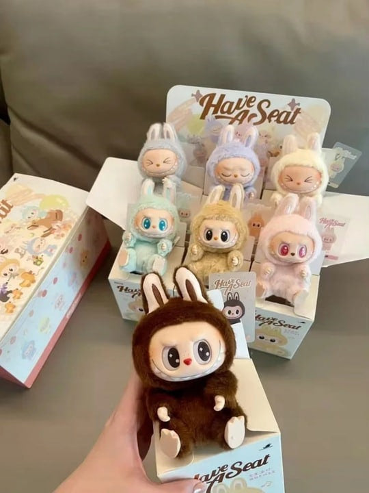 Labubu The Monsters - Pluszowa maskotka z brelokiem, miękka zabawka na prezent