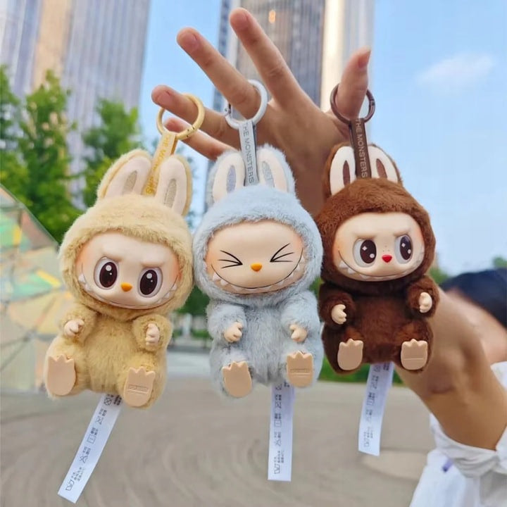 Labubu The Monsters - Pluszowa maskotka z brelokiem, miękka zabawka na prezent