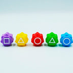 ZESTAW 5 GIER ZE SQUID GAME BILET PEŁEN ZESTAW GRA Z SERII GAME OF SQUID