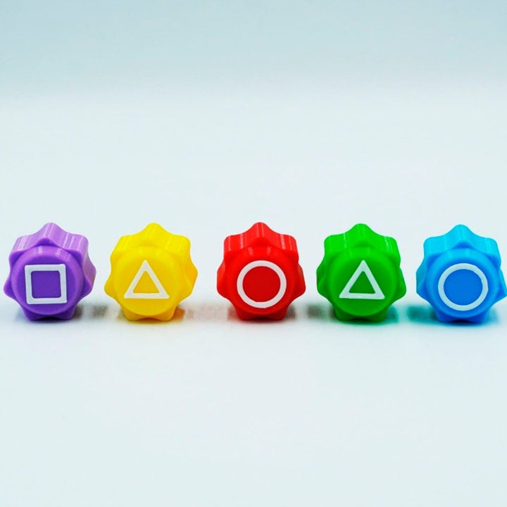 ZESTAW 5 GIER ZE SQUID GAME BILET PEŁEN ZESTAW GRA Z SERII GAME OF SQUID