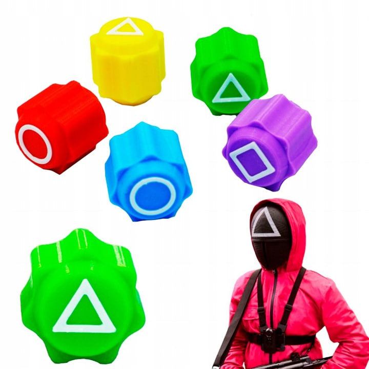 ZESTAW 5 GIER ZE SQUID GAME BILET PEŁEN ZESTAW GRA Z SERII GAME OF SQUID