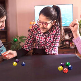 GRA KOŚCI KOSTKI GONGGI GONGI CONGGI GONG-GI GRA SQUID GAME + PODSTAWKA!