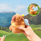 BRELOK KAPIBARA Z ŻÓŁWIEM PLUSZOWA MASKOTKA Z RUCHOMYMI SKRZYDŁAMI PSZCZOŁA