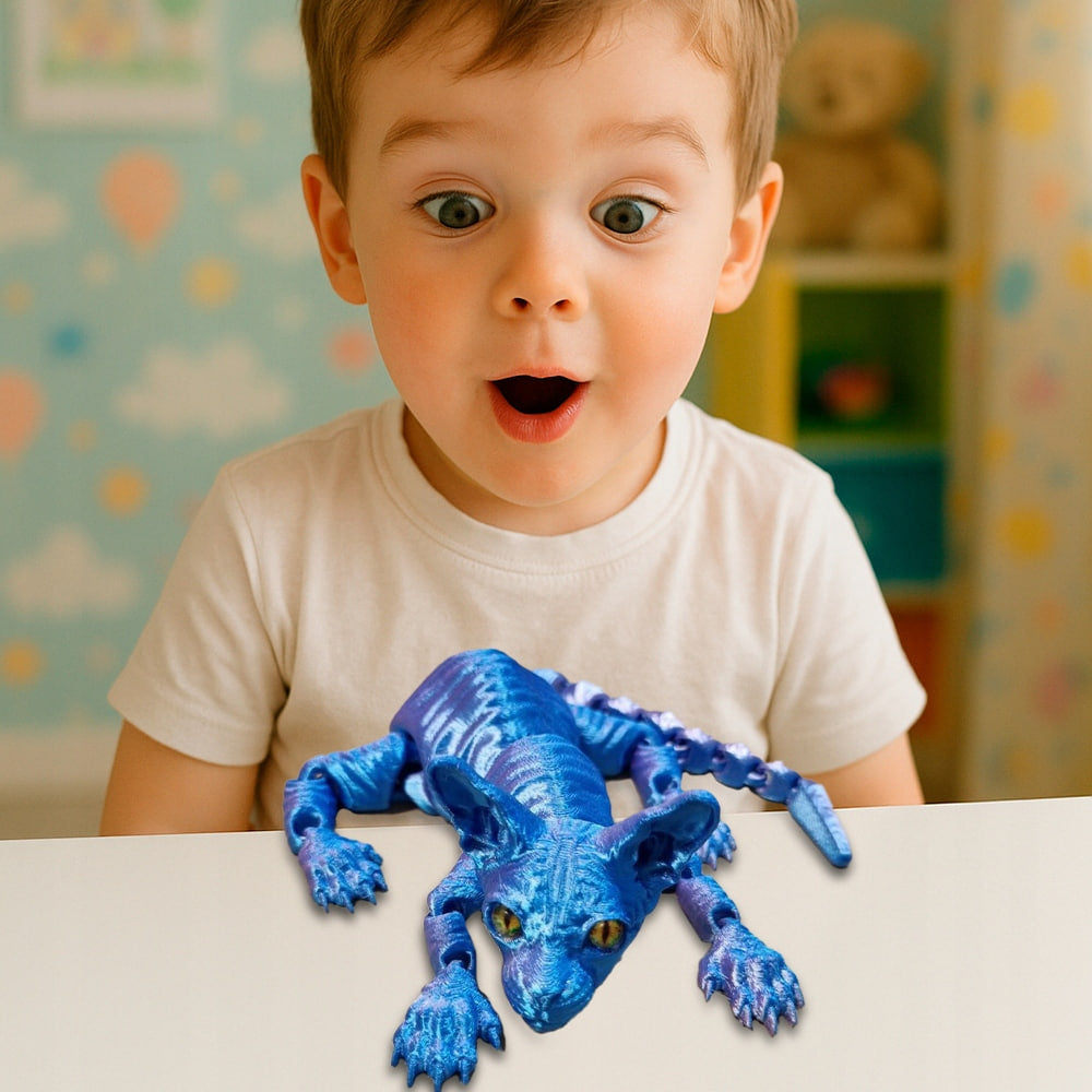 3D FIGURKA KOT KOTEK CRYSTAL TIKTOK CRYSTAL RUCHOMY KOTEK RUCHOMY FIGURKA