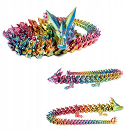 3D FIGURKA SMOK CRYSTAL DRAGON TIKTOK CRYSTAL RUCHOMY SMOK RUCHOMY FIGURKA